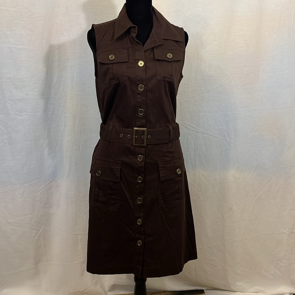 Sara Isabella Safari Belted Cargo Dress - Size 6